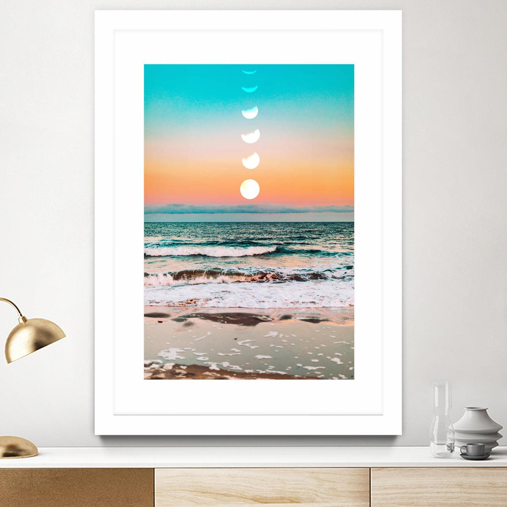 Beach Moon by 83  Oranges on GIANT ART - orange digital beach