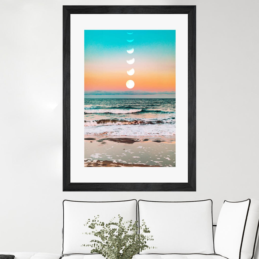 Beach Moon by 83  Oranges on GIANT ART - orange digital beach