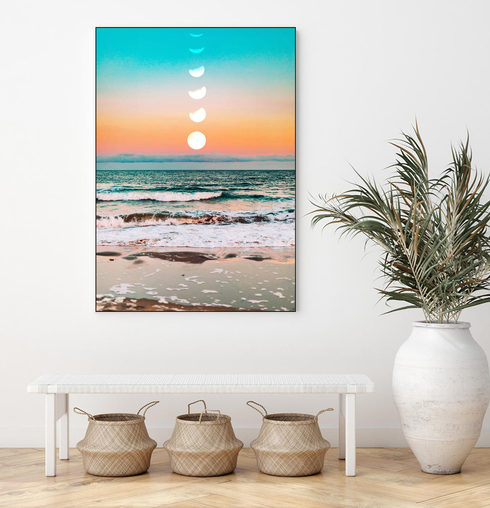 Beach Moon by 83  Oranges on GIANT ART - orange digital beach