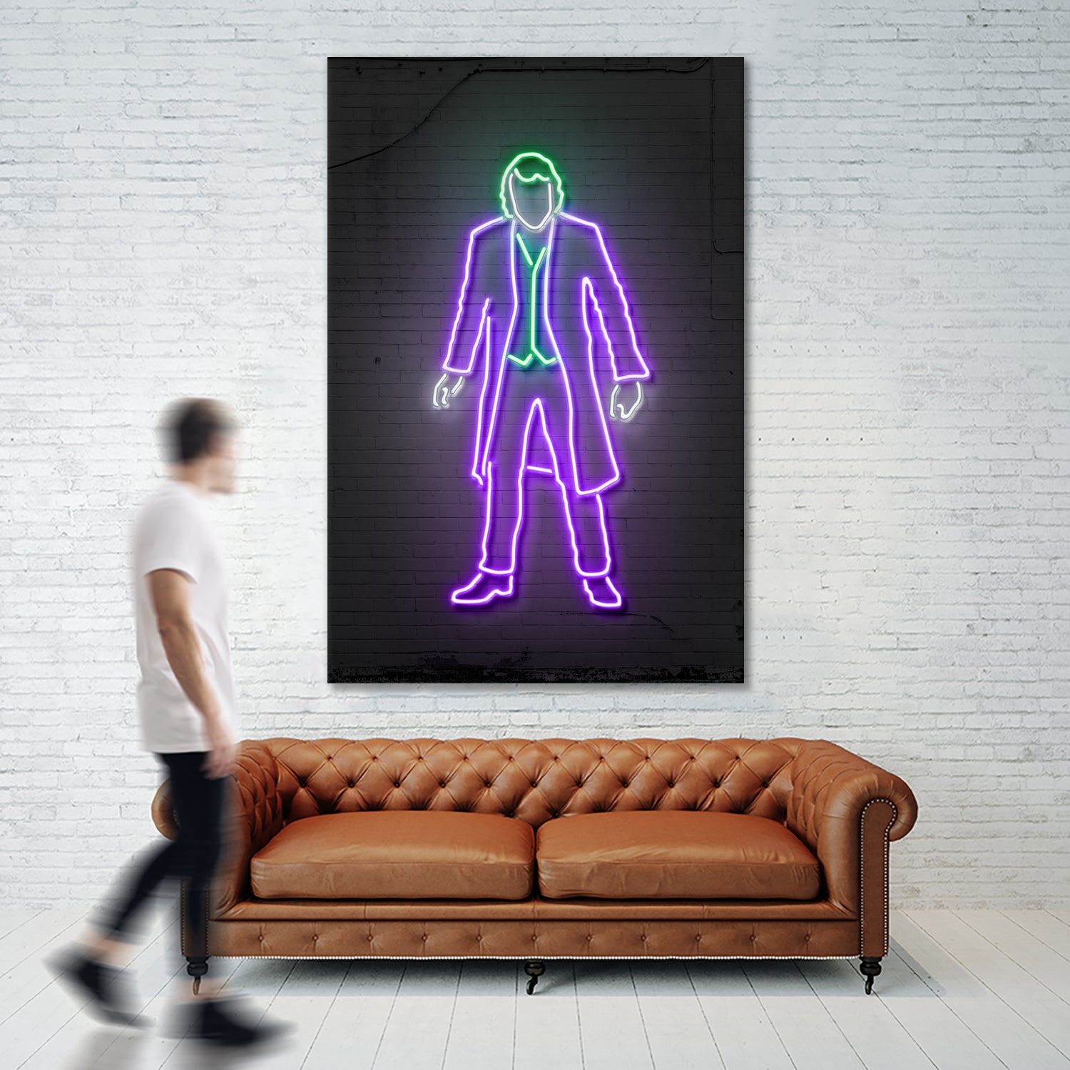 Joker neon by Octavian Mielu on GIANT ART