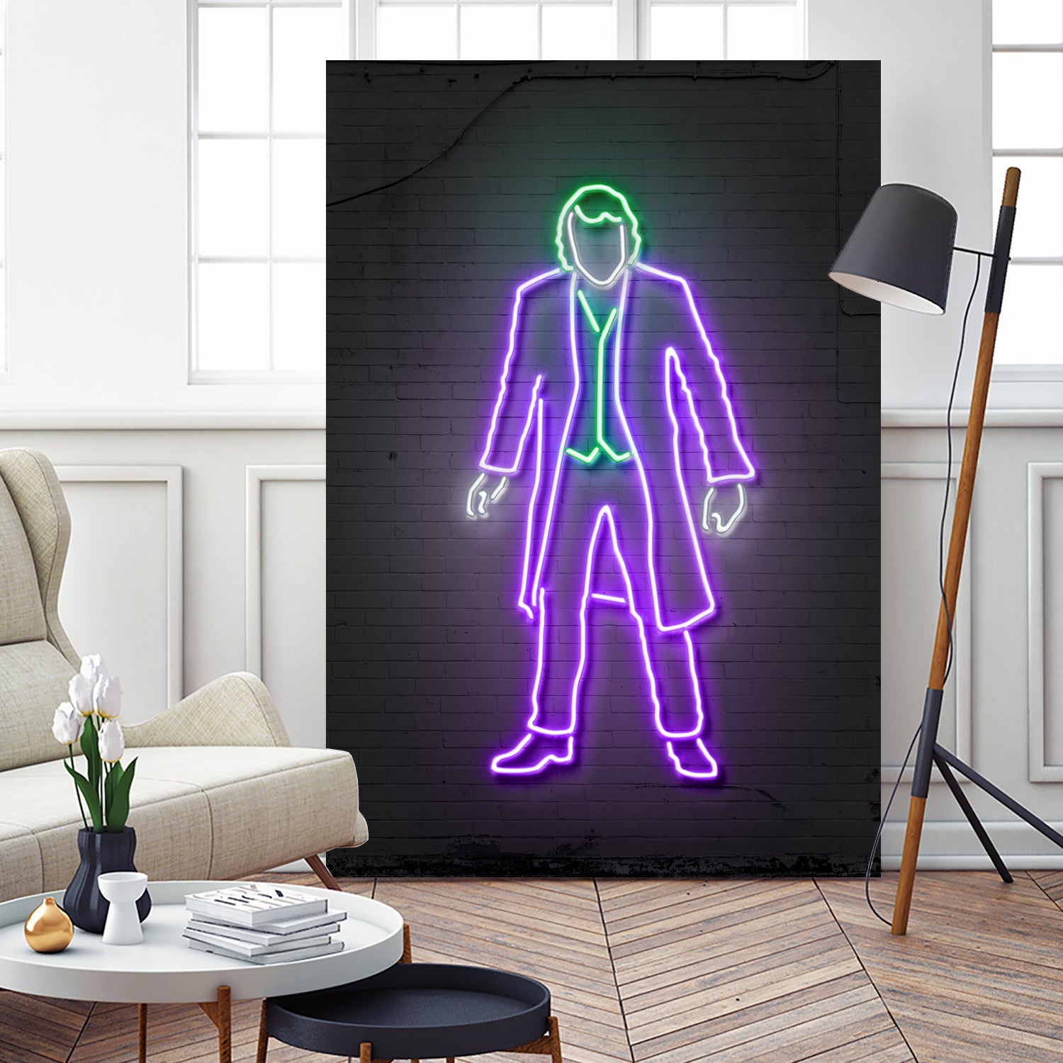 Joker neon by Octavian Mielu on GIANT ART