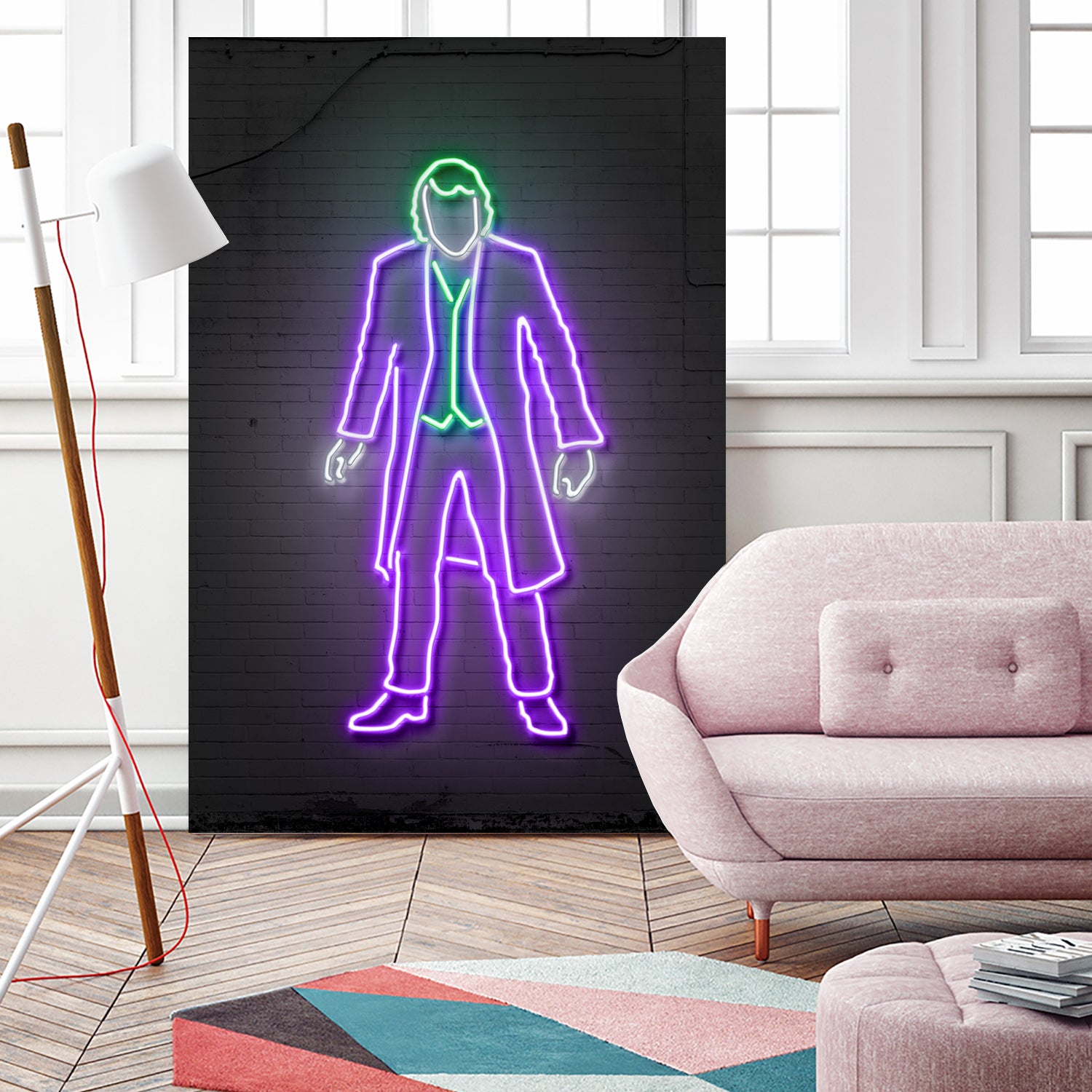 Joker neon by Octavian Mielu on GIANT ART