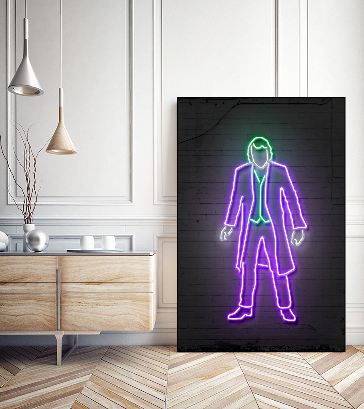 Joker neon by Octavian Mielu on GIANT ART