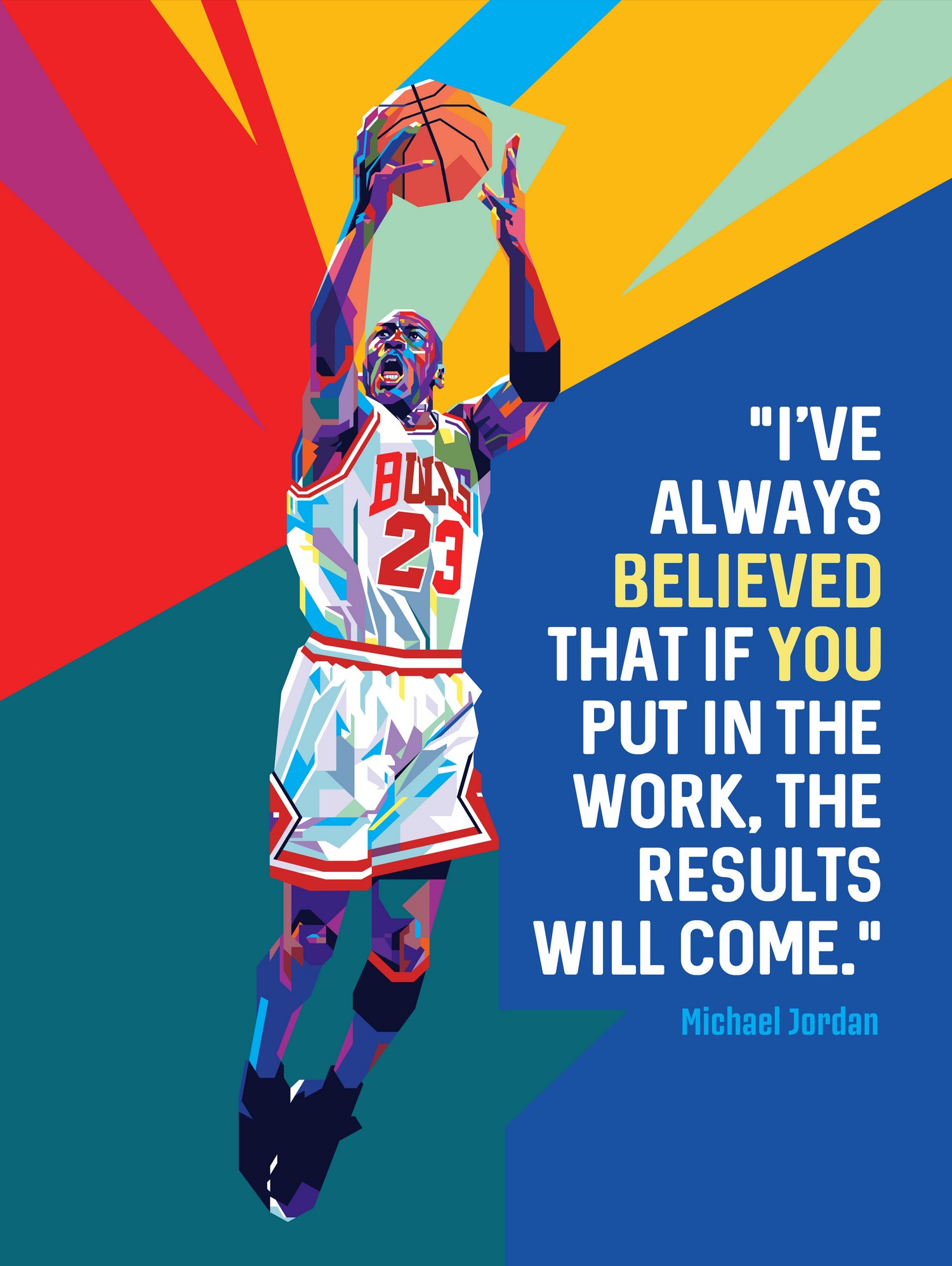 Michael Jordan Quote by Laksana Ardie on GIANT ART