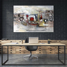 Passer au travers by Sylvie Cloutier on GIANT ART - beige abstract