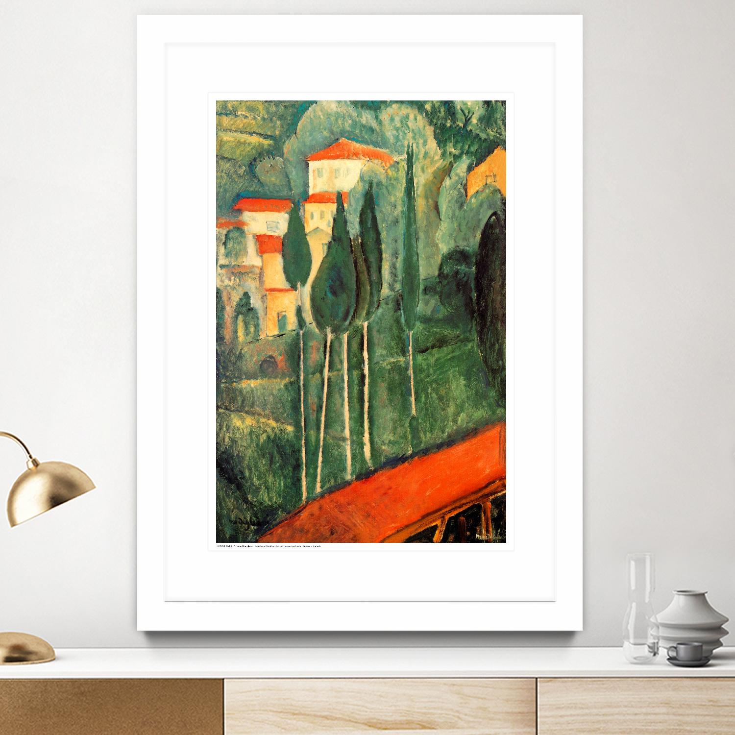 Landscape Southern France - Art Print by Amedeo Modigliani | GIANT ART