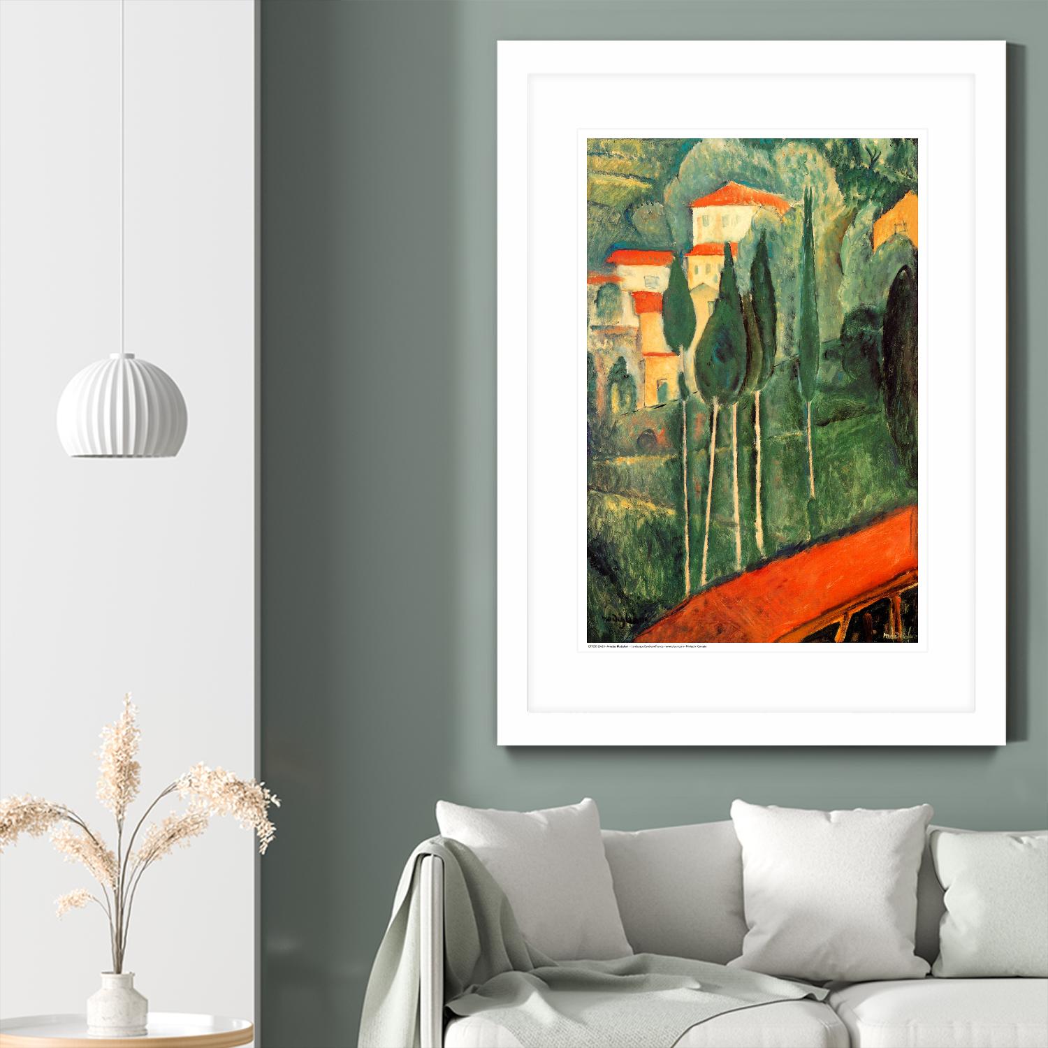 Landscape Southern France by Amedeo Modigliani on GIANT ART - green master