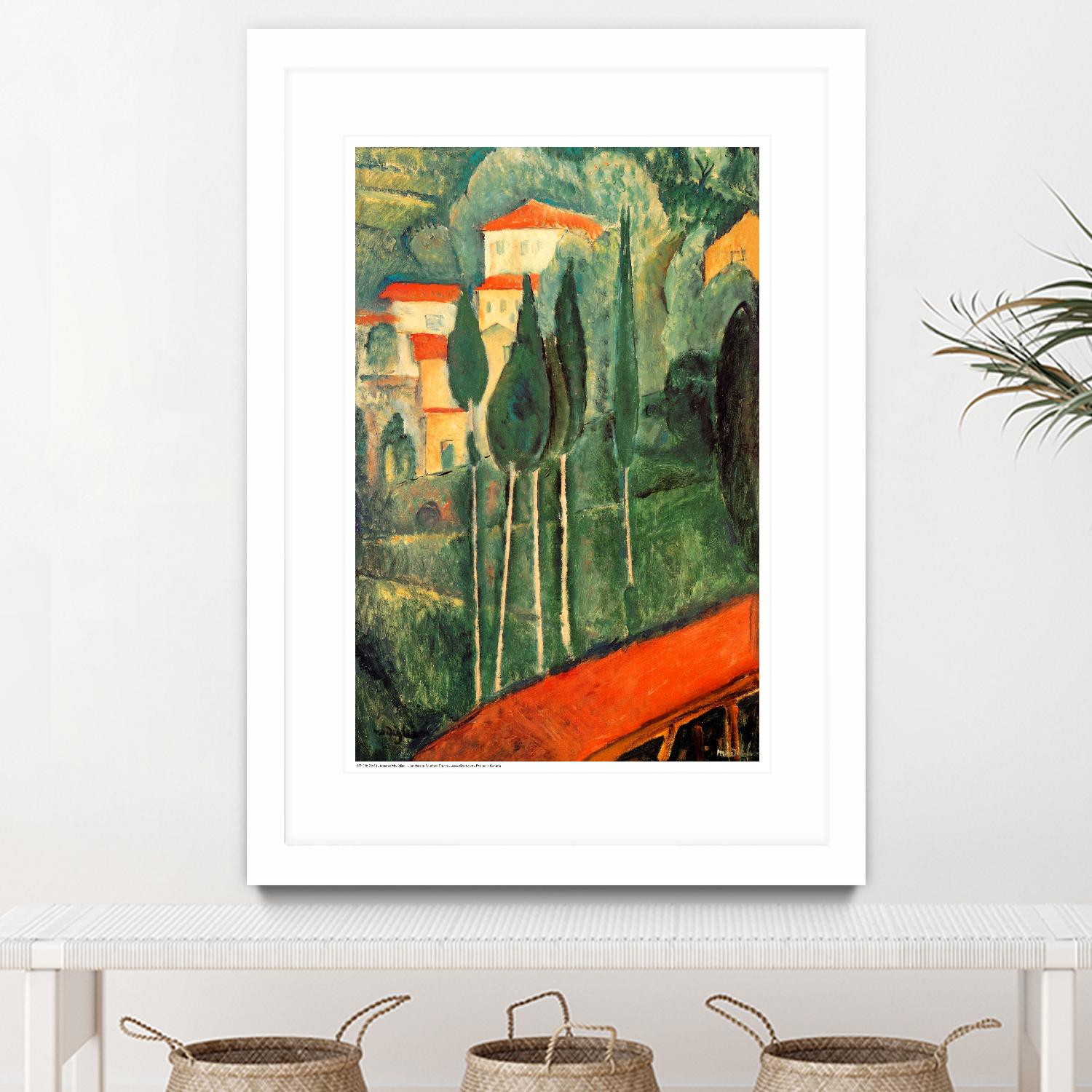Landscape Southern France - Art Print by Amedeo Modigliani | GIANT ART