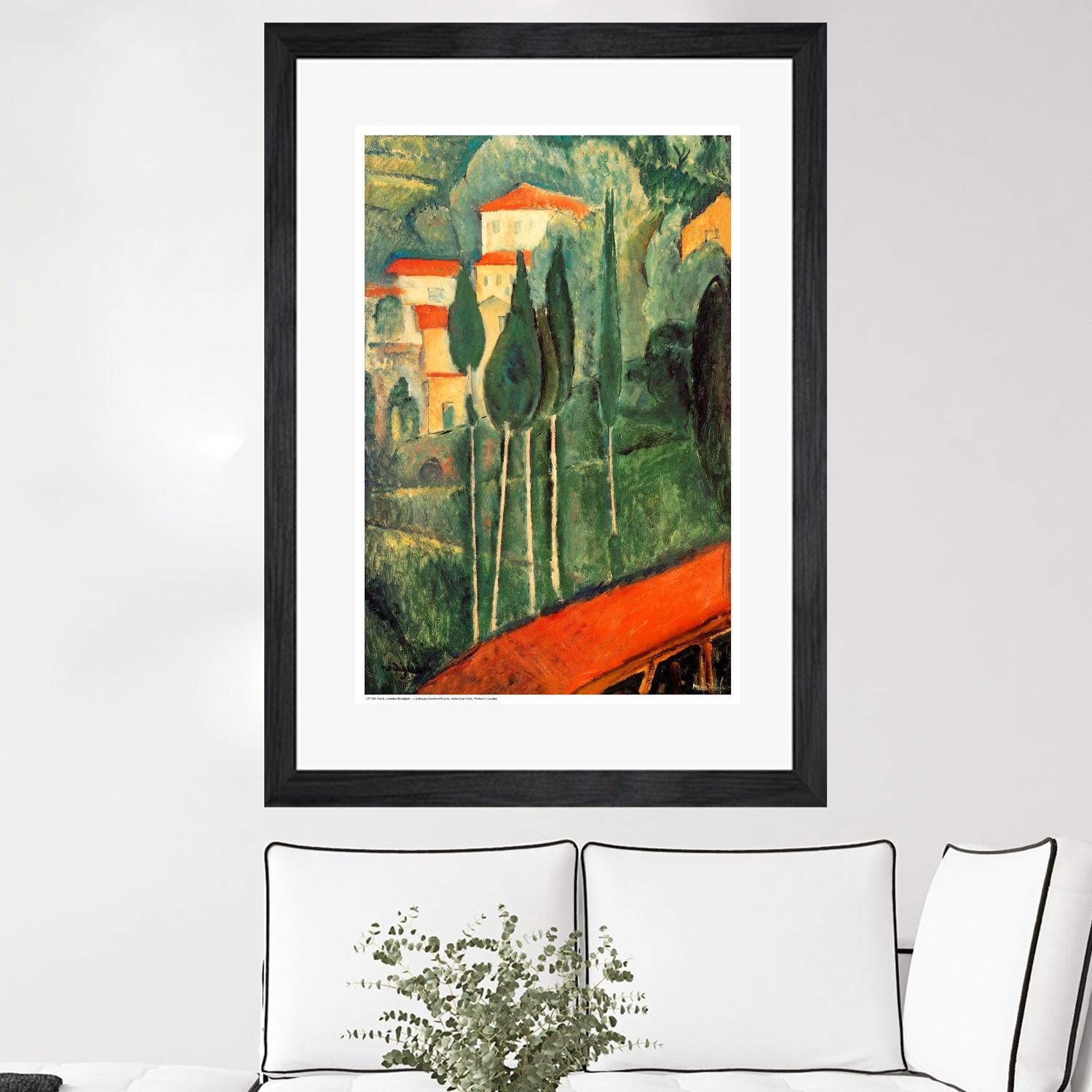 Landscape Southern France by Amedeo Modigliani on GIANT ART - green master