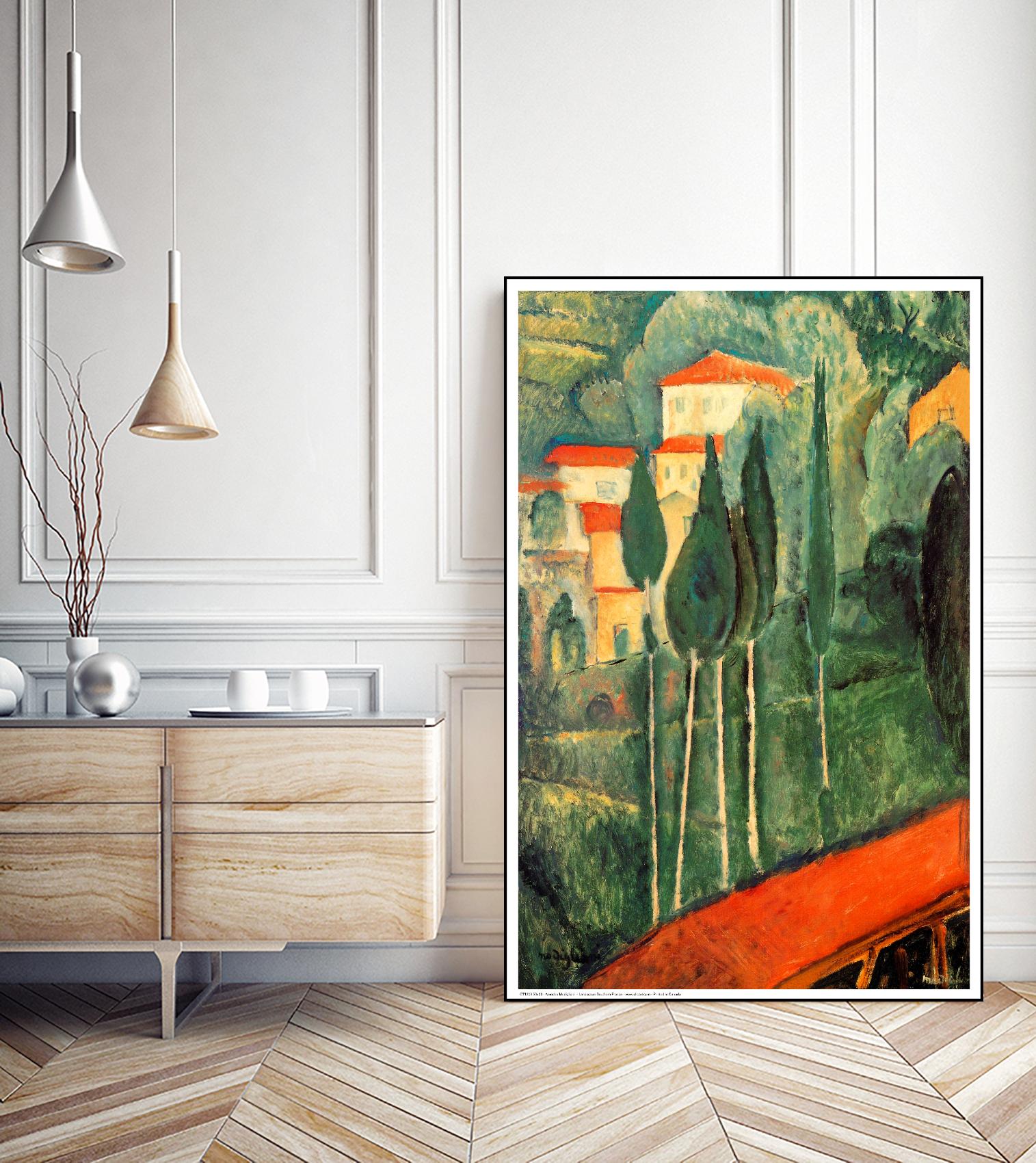 Landscape Southern France by Amedeo Modigliani on GIANT ART - green master