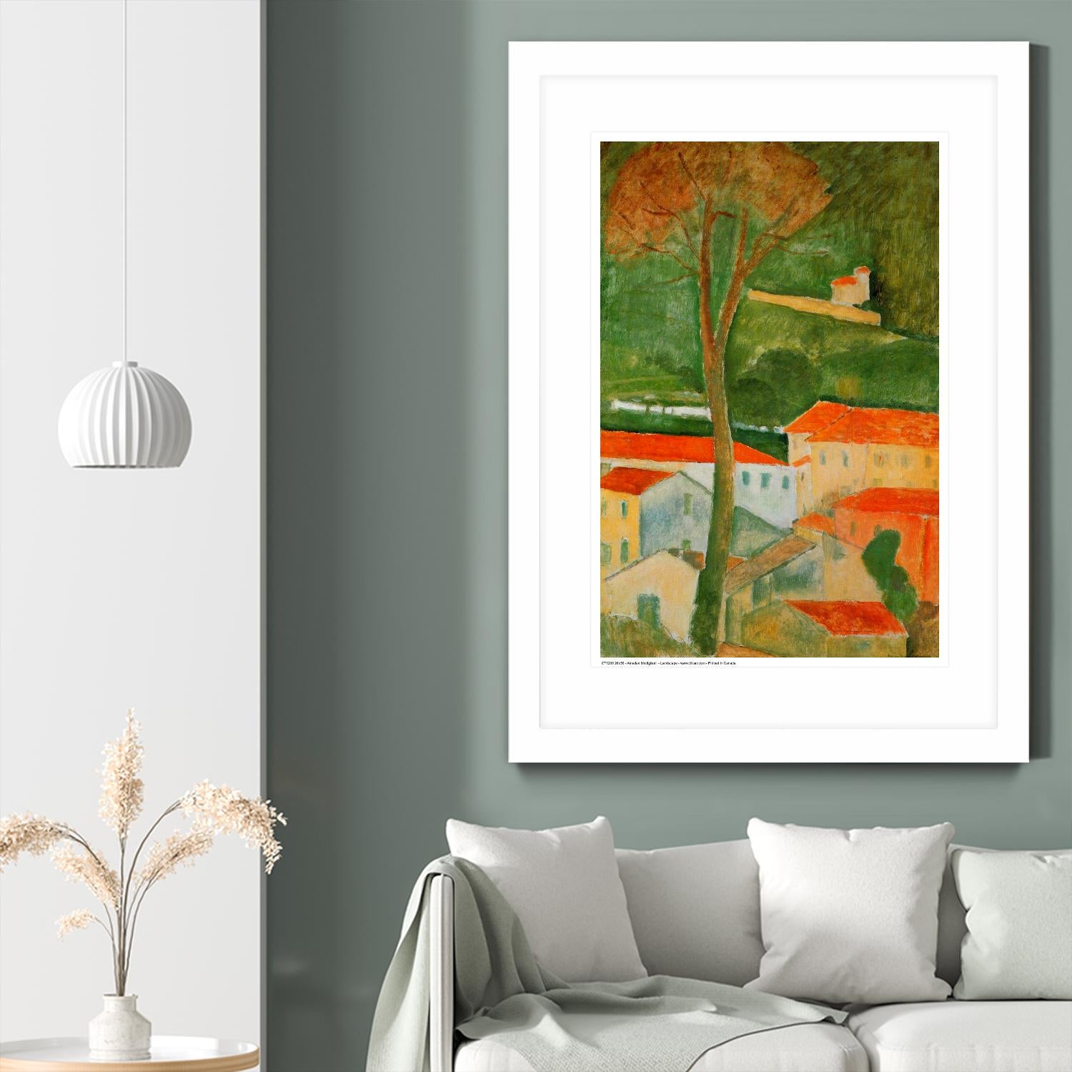 Landscape by Amedeo Modigliani on GIANT ART - green master