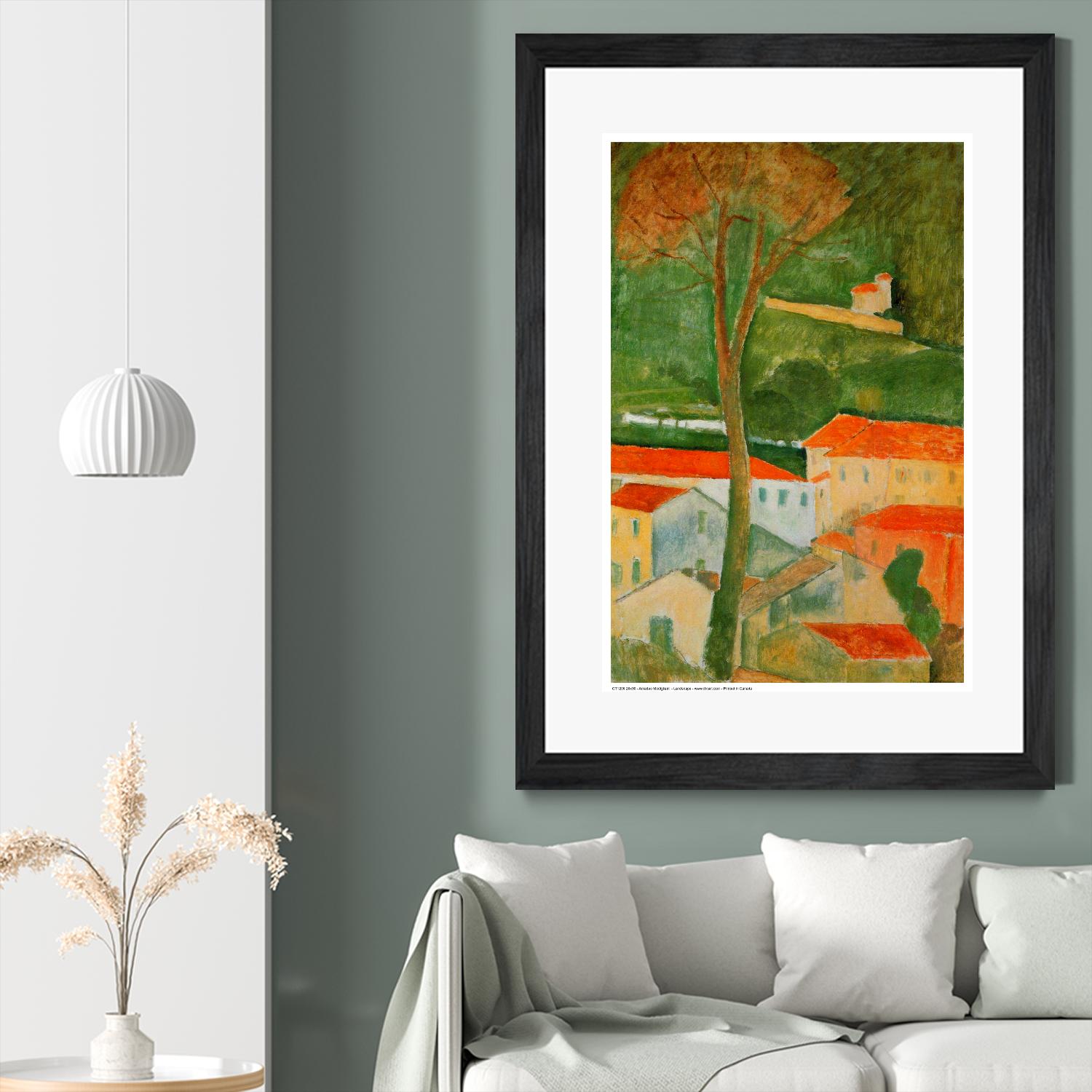 Landscape - Art Print by Amedeo Modigliani | GIANT ART