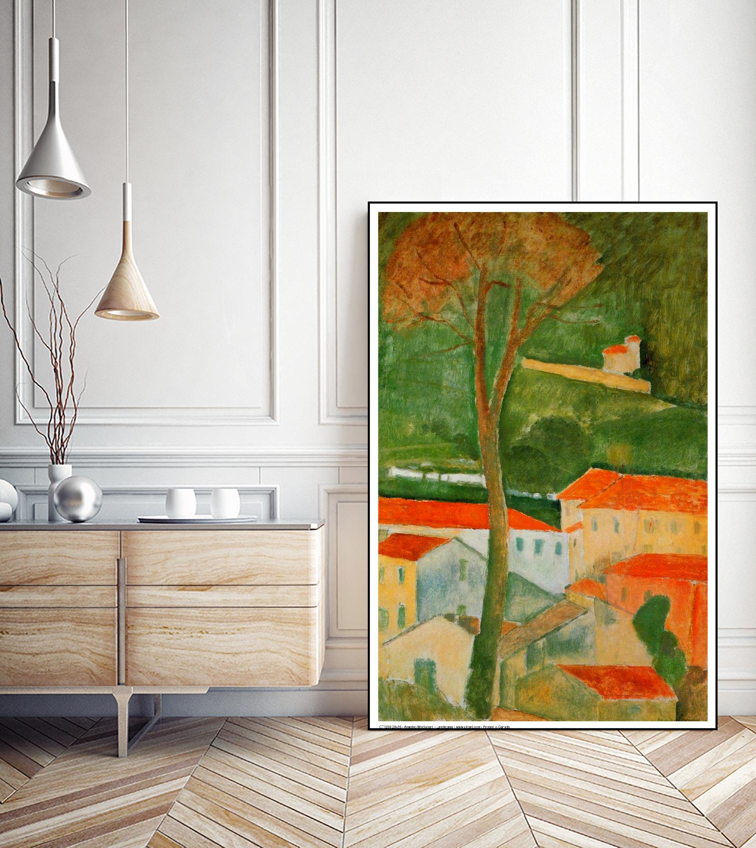 Landscape by Amedeo Modigliani on GIANT ART - green master