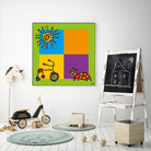 Tricycle by Yaro on GIANT ART - orange art for kids