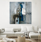 La fonte by Sylvie Cloutier on GIANT ART - blue abstract