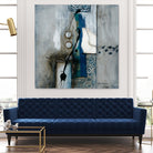 La fonte by Sylvie Cloutier on GIANT ART - blue abstract