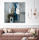 La fonte by Sylvie Cloutier on GIANT ART - blue abstract