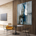 La fonte by Sylvie Cloutier on GIANT ART - blue abstract