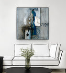La fonte by Sylvie Cloutier on GIANT ART - blue abstract