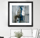 La fonte by Sylvie Cloutier on GIANT ART - blue abstract
