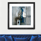 La fonte by Sylvie Cloutier on GIANT ART - blue abstract