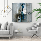 La fonte by Sylvie Cloutier on GIANT ART - blue abstract