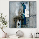 La fonte by Sylvie Cloutier on GIANT ART - blue abstract
