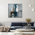 La fonte by Sylvie Cloutier on GIANT ART - blue abstract