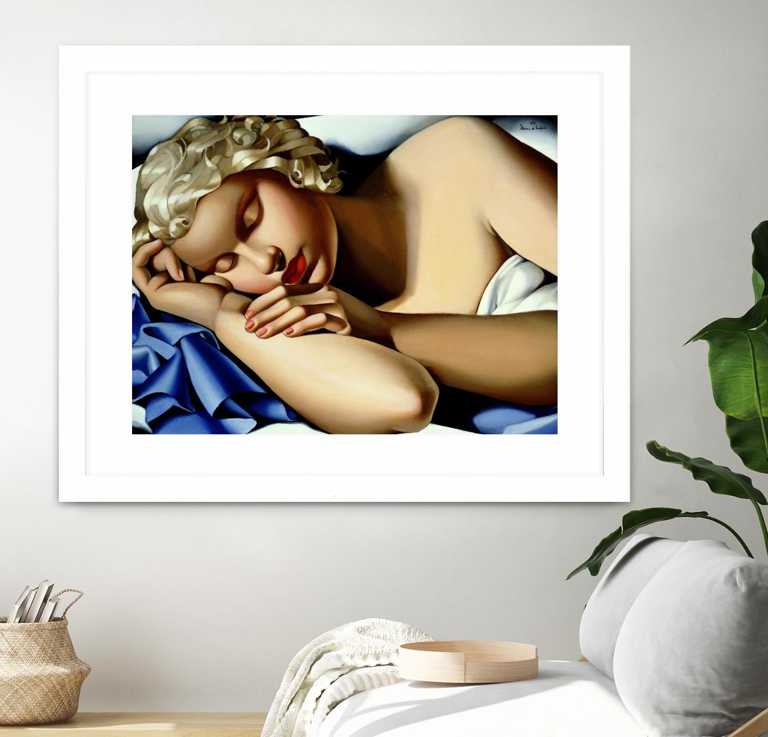 The Sleeping Girl I by Tamara de Lempicka on GIANT ART - blue master