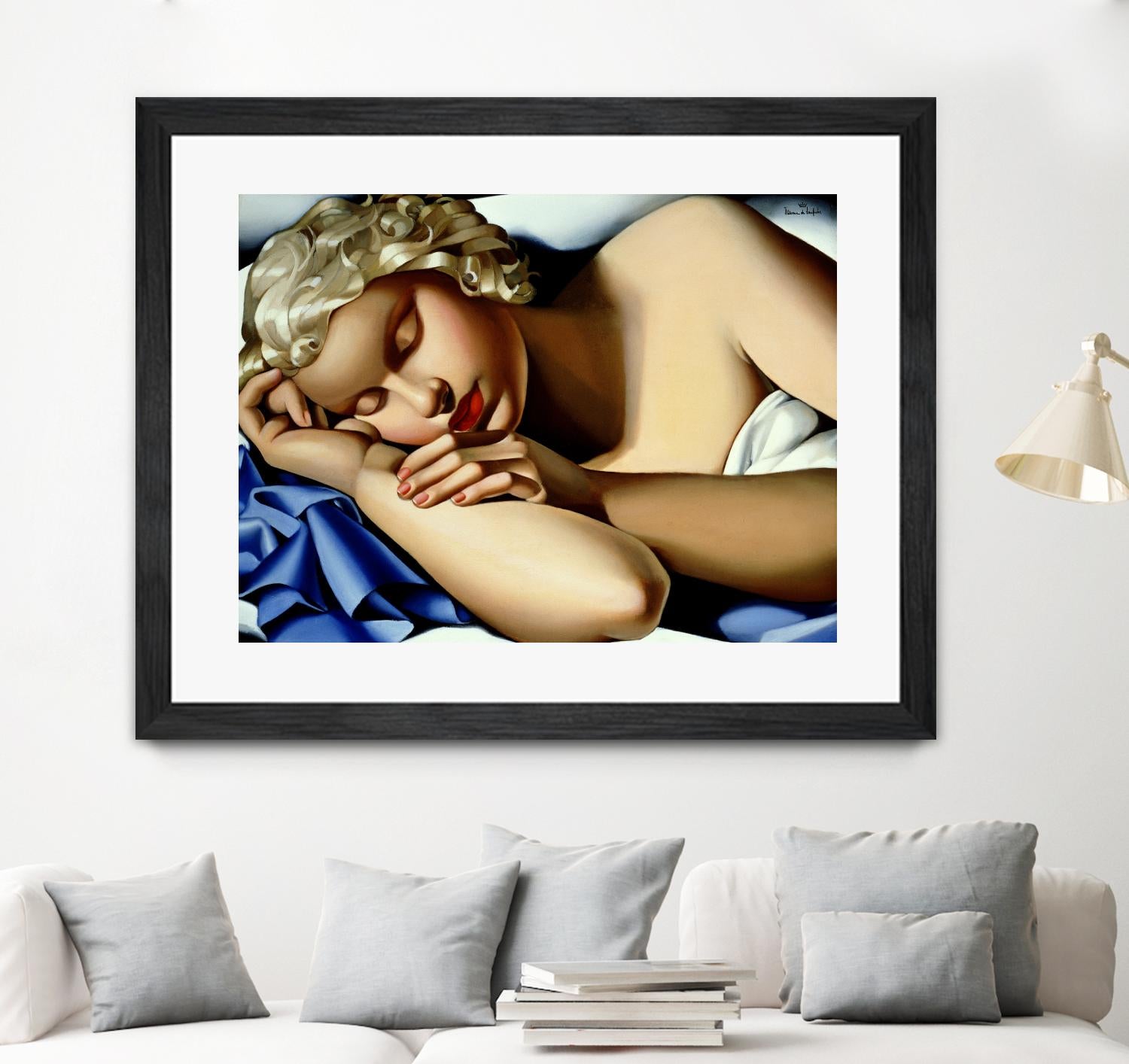The Sleeping Girl I by Tamara de Lempicka on GIANT ART - blue master
