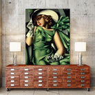 Young Lady with Gloves by Tamara de Lempicka on GIANT ART - beige master