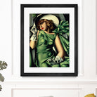 Young Lady with Gloves by Tamara de Lempicka on GIANT ART - beige master