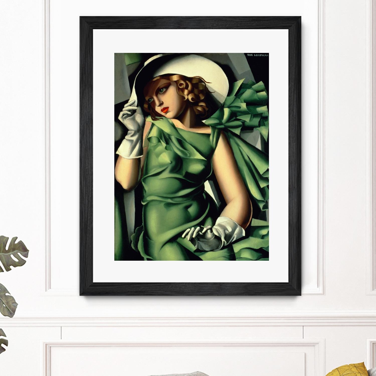 Young Lady with Gloves by Tamara de Lempicka on GIANT ART - beige master