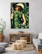Young Lady with Gloves by Tamara de Lempicka on GIANT ART - beige master