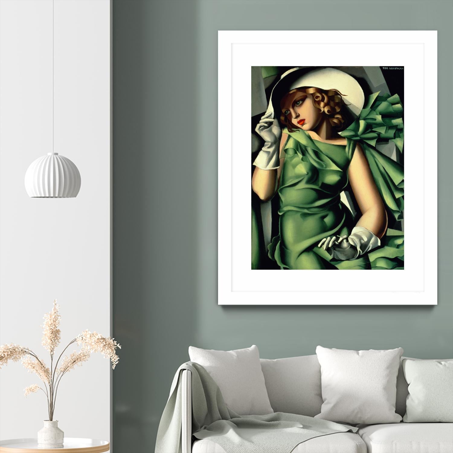 Young Lady with Gloves by Tamara de Lempicka on GIANT ART - beige master
