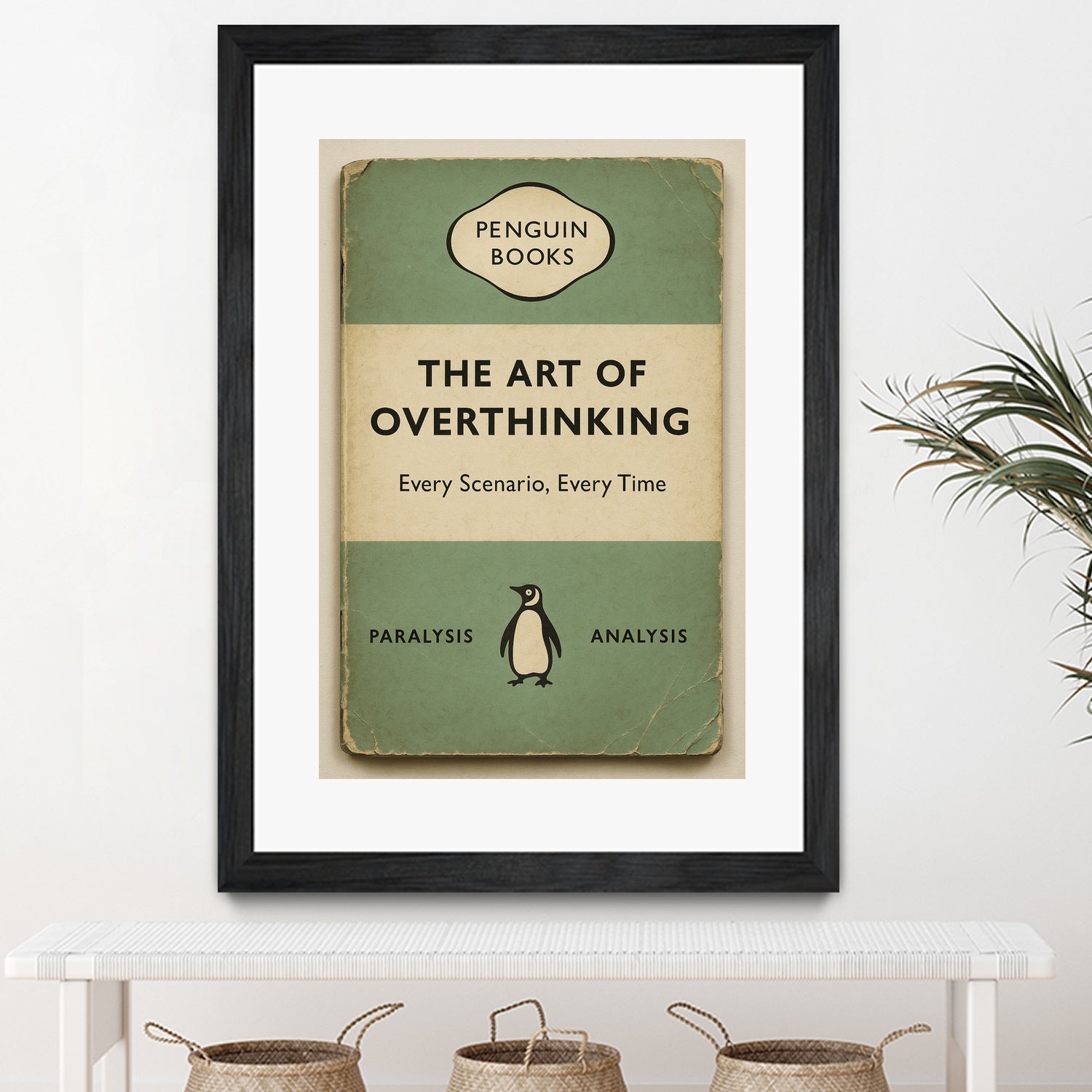 The Art of Overthinking by M Studio on GIANT ART - green positive vibes motivation