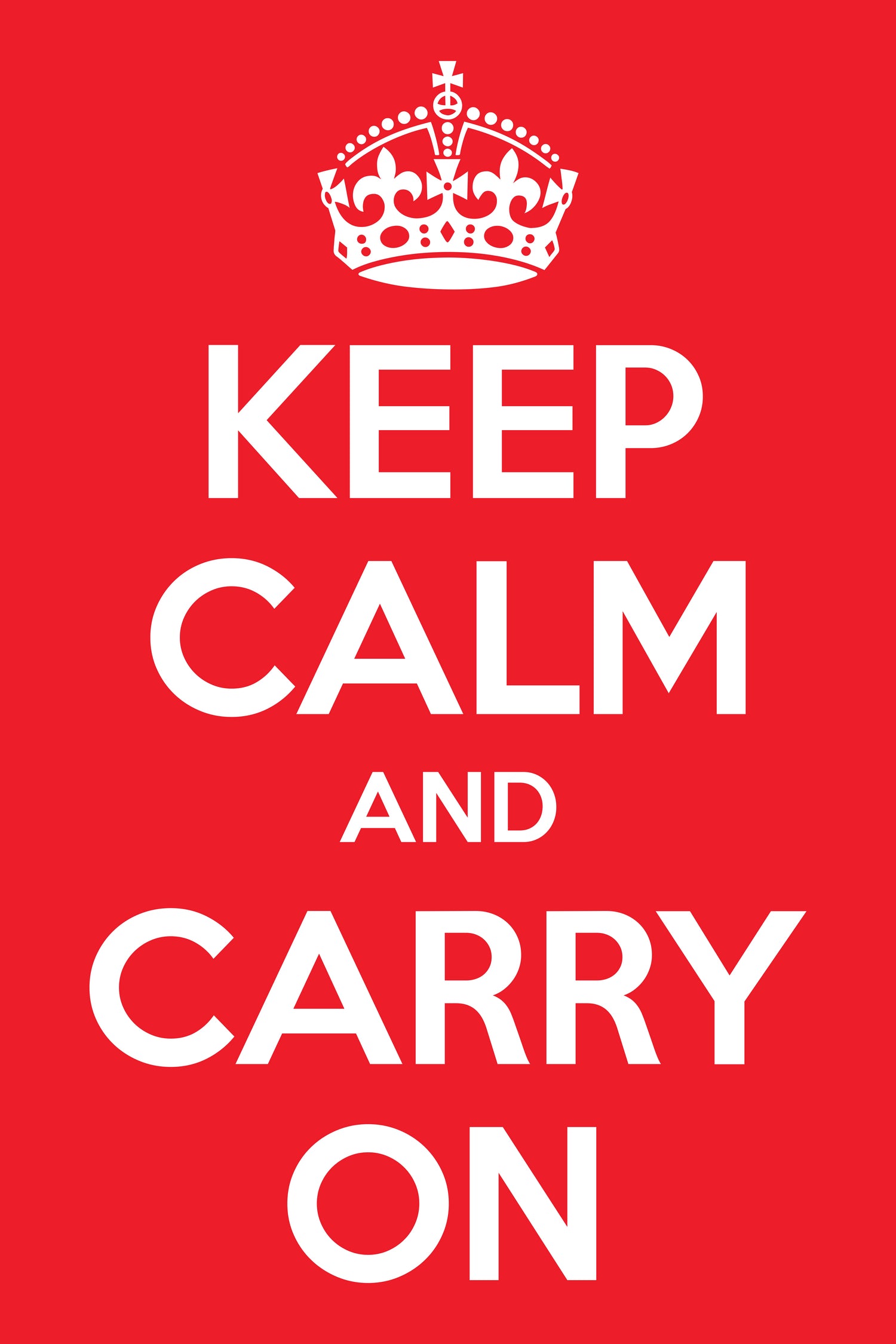 Keep Calm and Carry On by M Studio on GIANT ART - motivation