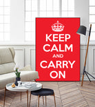 Keep Calm and Carry On by M Studio on GIANT ART - motivation