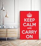 Keep Calm and Carry On by M Studio on GIANT ART - motivation