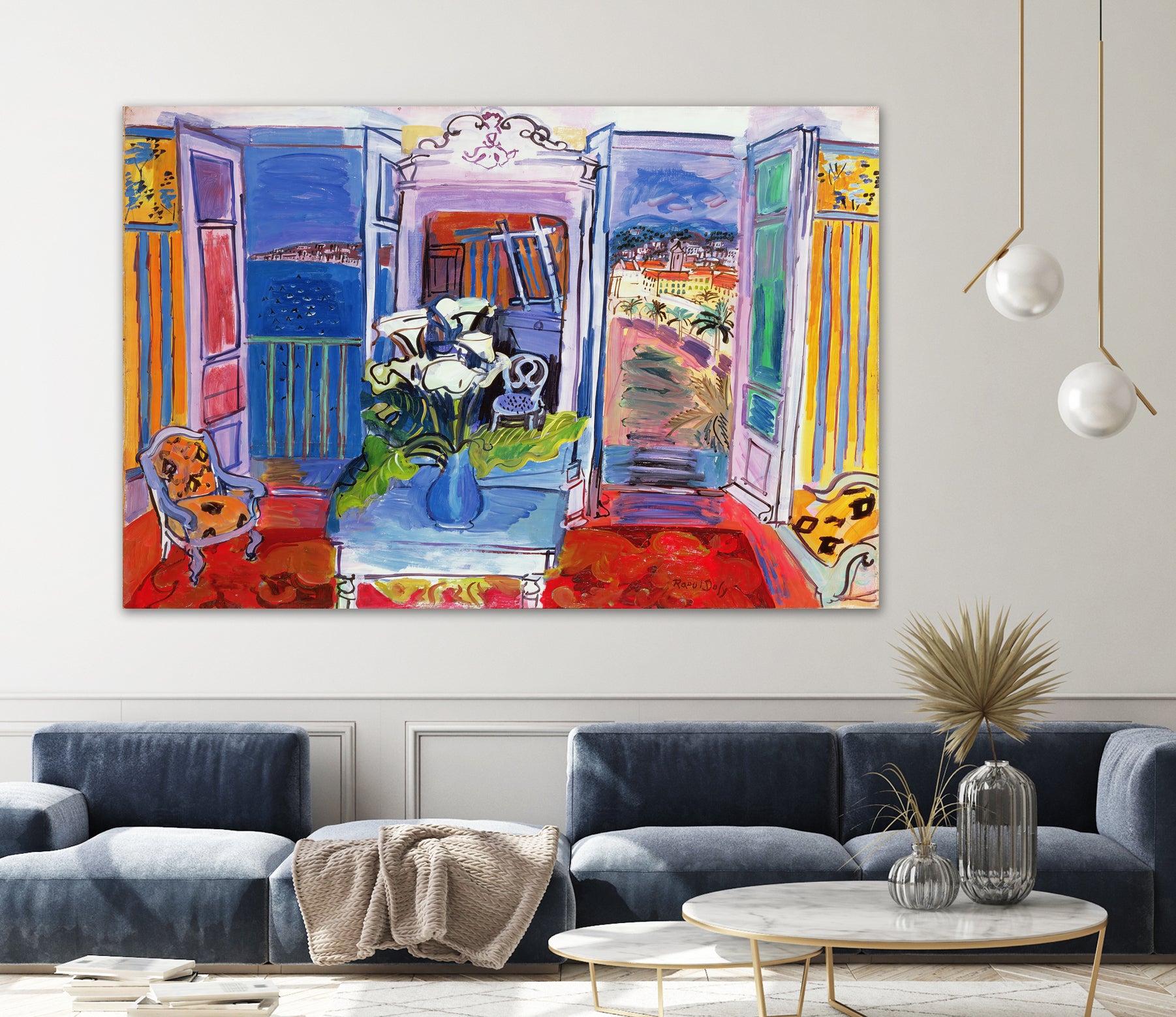 Interior with open windows, 1928 - Art Print by Raoul dufy | GIANT ART