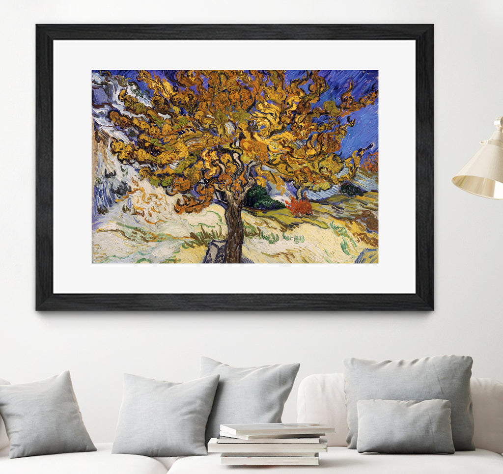 Mulberry Tree by Vincent Van Gogh on GIANT ART - yellow landscape