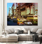 New York 1949 - 5 by Jean-François Dupuis on GIANT ART - beige architecture automobile