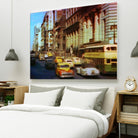 New York 1949 - 5 by Jean-François Dupuis on GIANT ART - beige architecture automobile