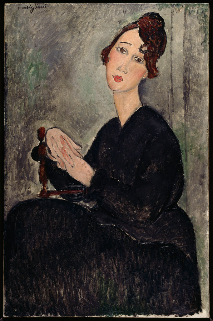  Portrait of Dedie (Odette Hayden), 1918 by Amedeo Modigliani on GIANT ART - black figurative women