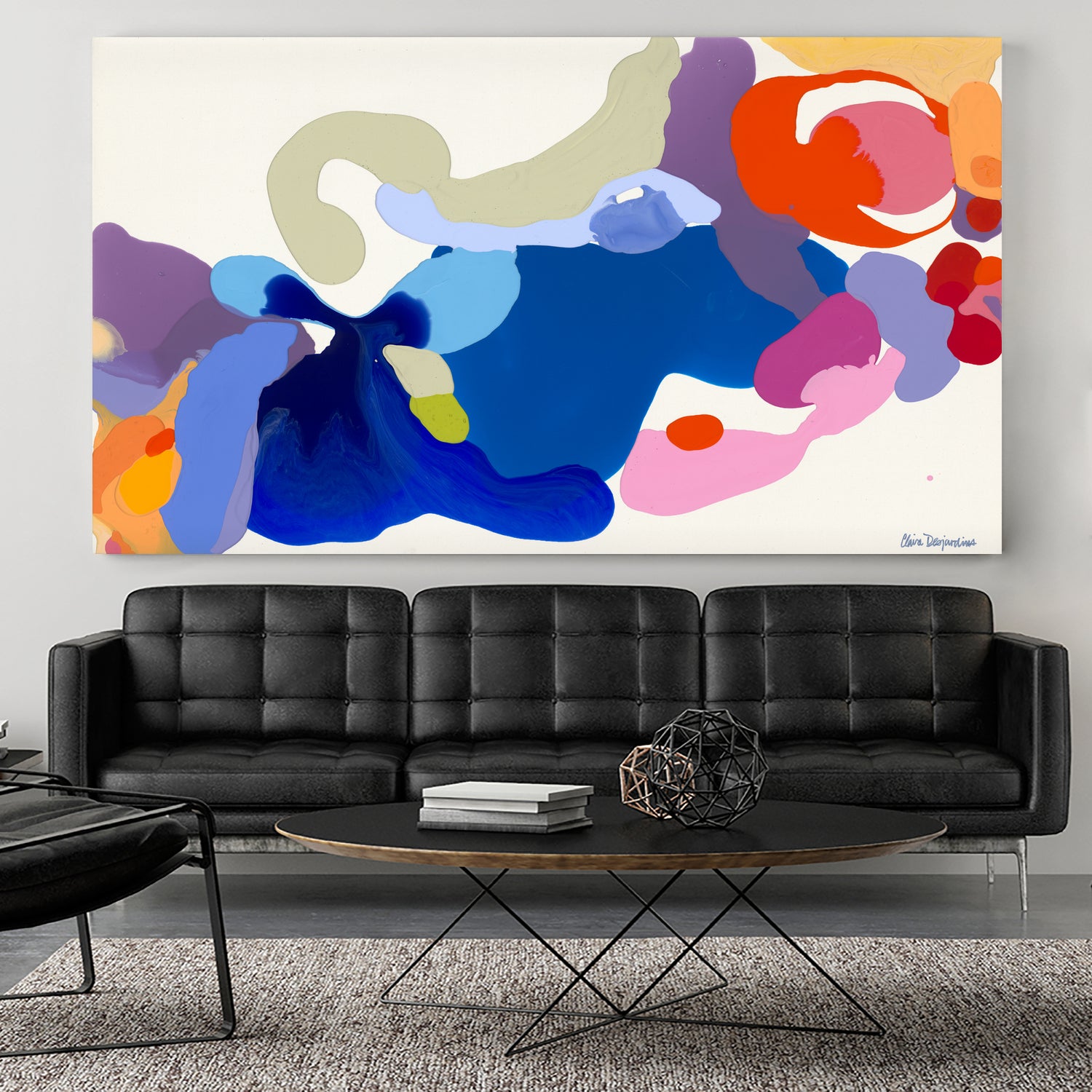 This-is-What-I-Suggest by Clarie Desjardins on GIANT ART - orange abstract