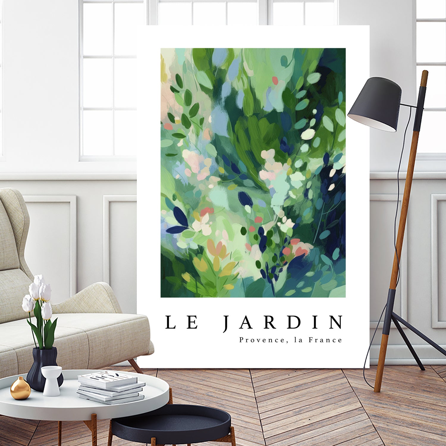 Le jardin by M Studio on GIANT ART - pink flowers