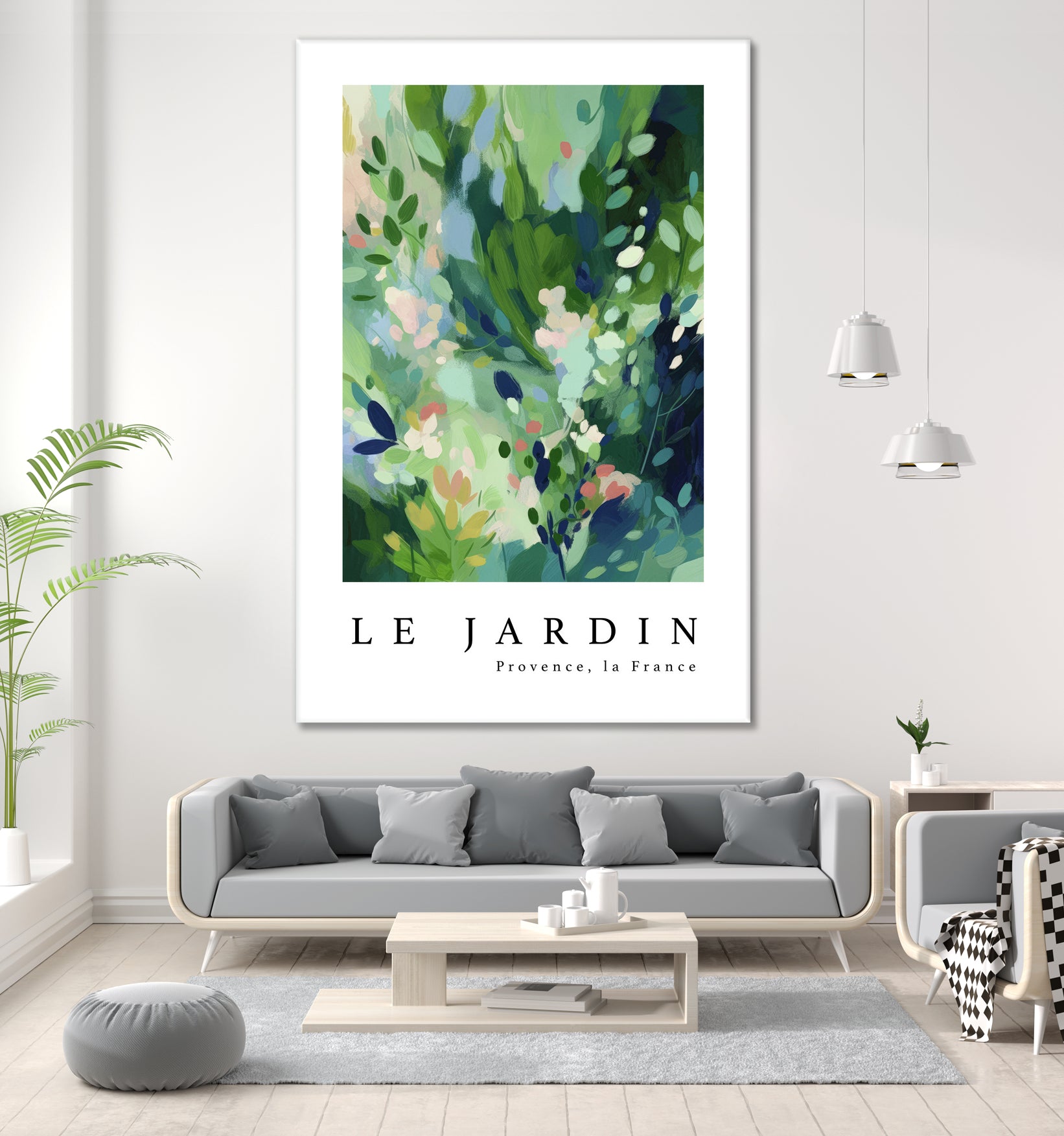 Le jardin by M Studio on GIANT ART - pink flowers