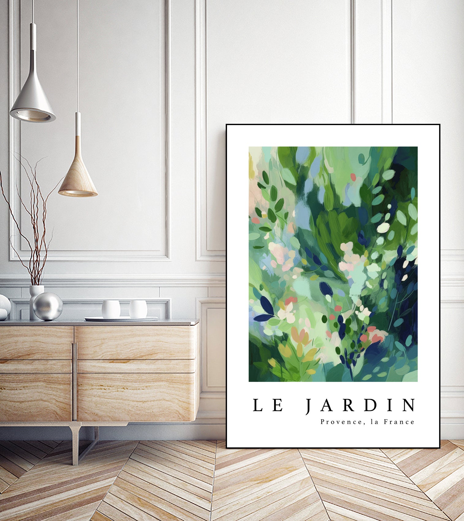 Le jardin by M Studio on GIANT ART - pink flowers