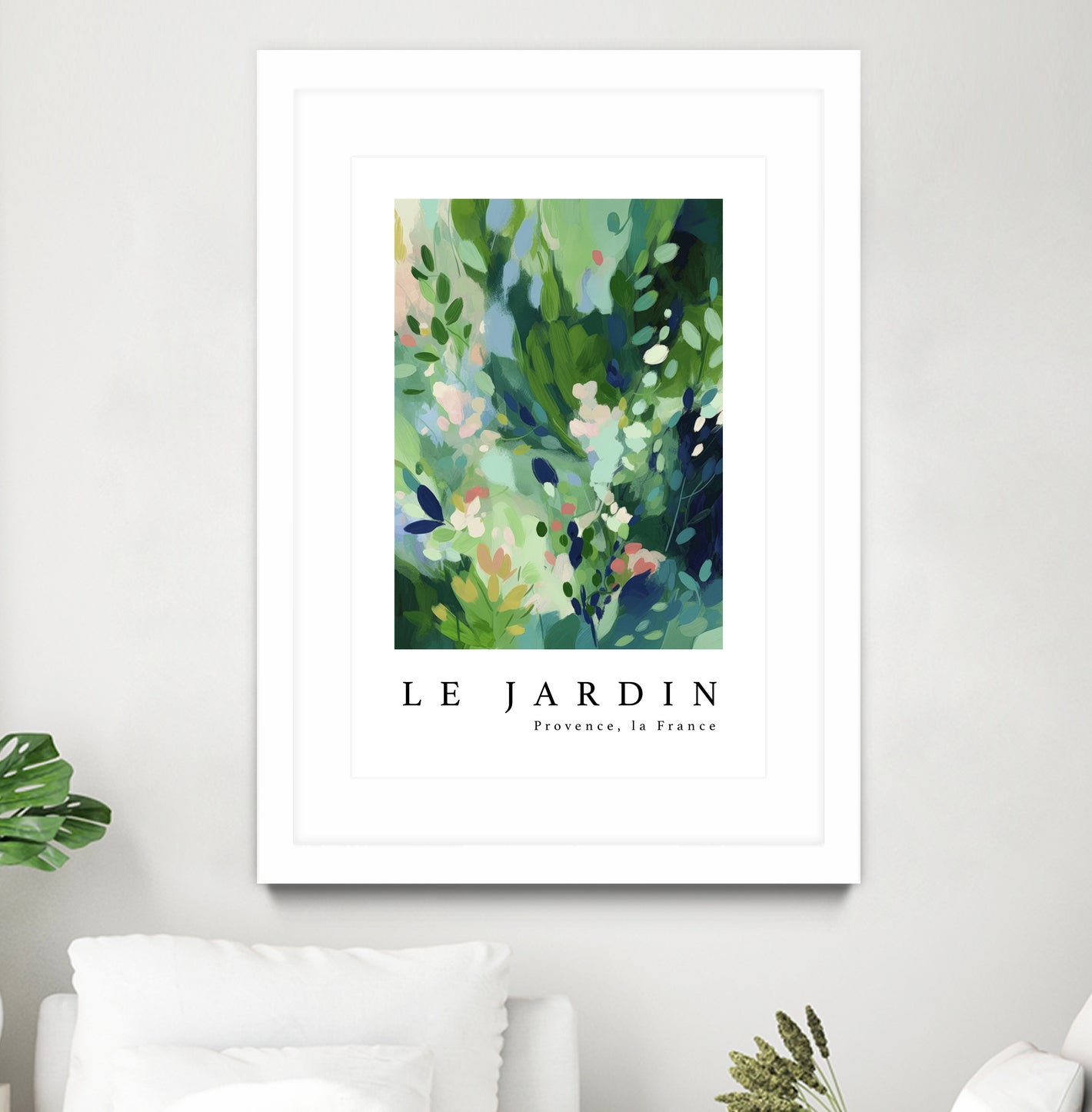 Le jardin by M Studio on GIANT ART - pink flowers