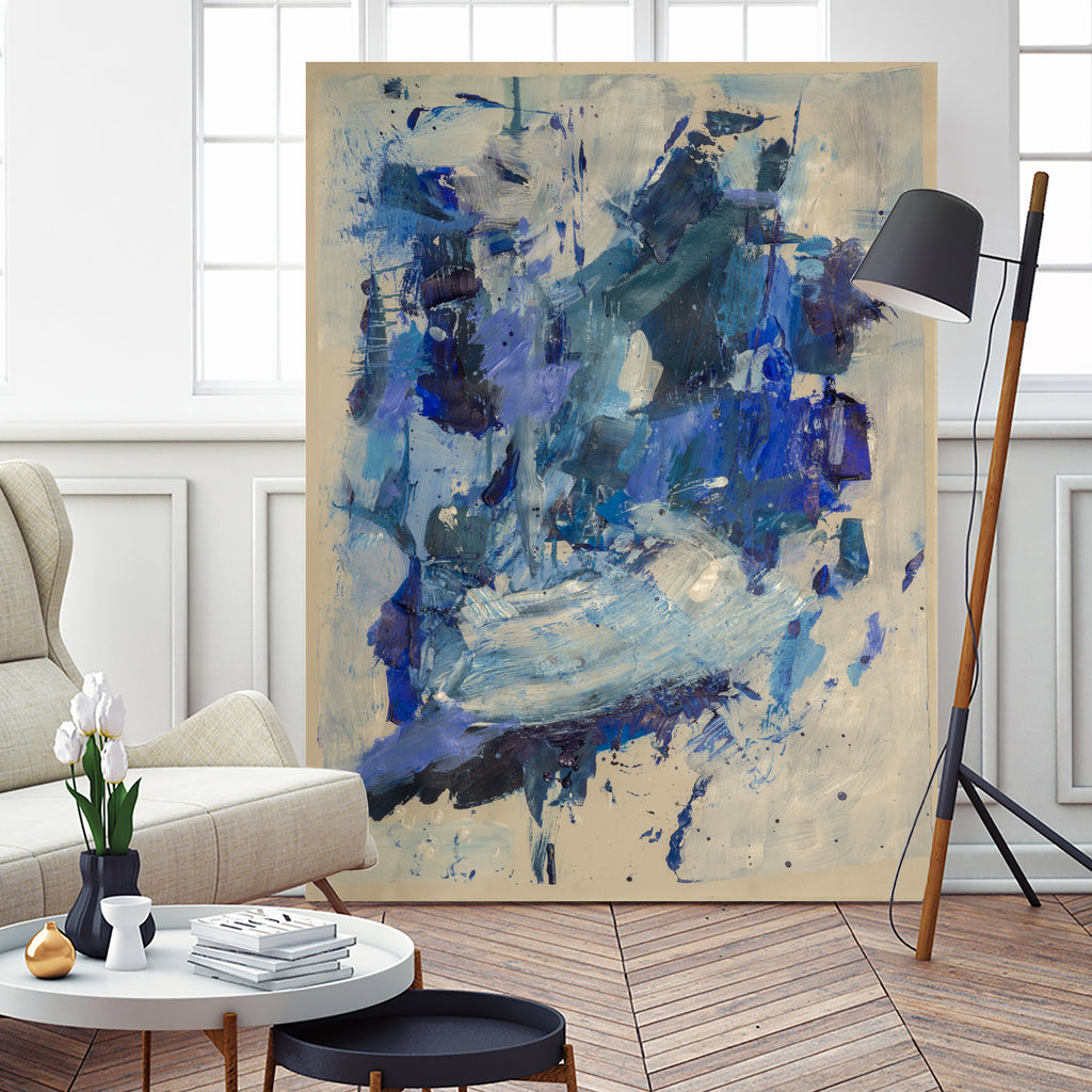 Breathe in the Ocean by Janet London on GIANT ART - blue abstract